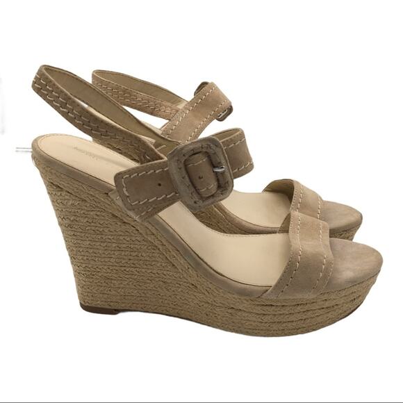 Marc Fisher Hipiee2 Suede Wedge Sandals - 9.5 - Picture 3 of 12
